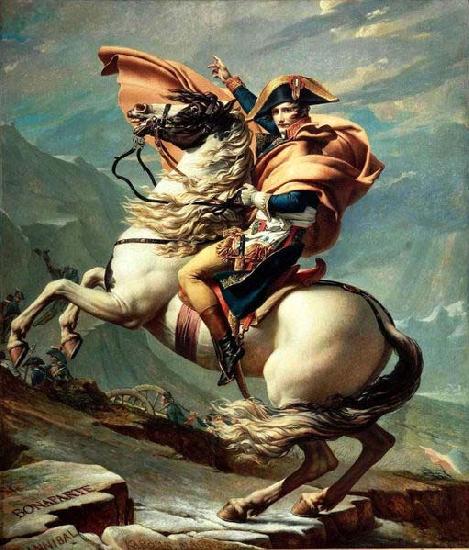 Jacques-Louis David Napoleon at the Saint Bernard Pass oil painting image